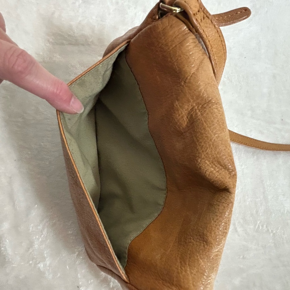 Margot Classic Soft Brown Leather Boho Crossbody Bag & Adjustable Shoulder Strap - Picture 8 of 13